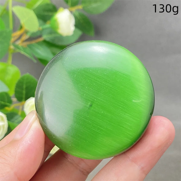 Green Cats Eye Pendant-ToShay.org