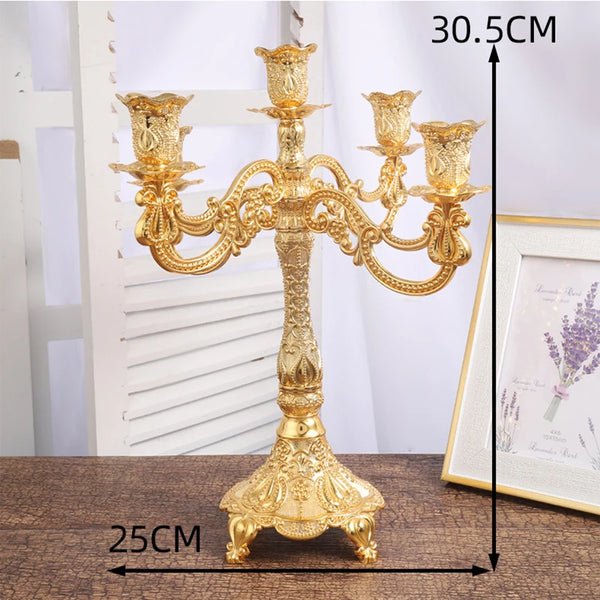 Gold Embossed Candelabra-ToShay.org