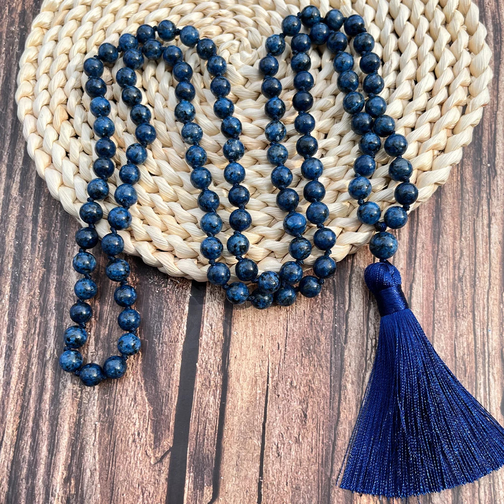 Blue Lapis Lazuli Mala Beads-ToShay.org