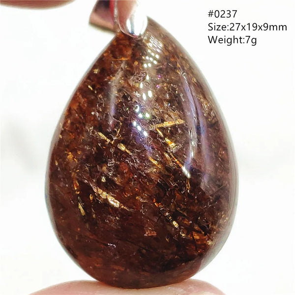 Gold Rutilated Quartz Pendant-ToShay.org