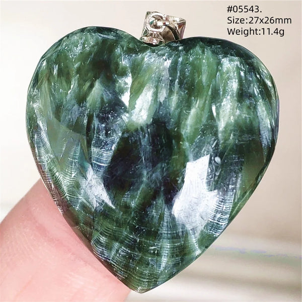 Green Seraphinite Pendant-ToShay.org