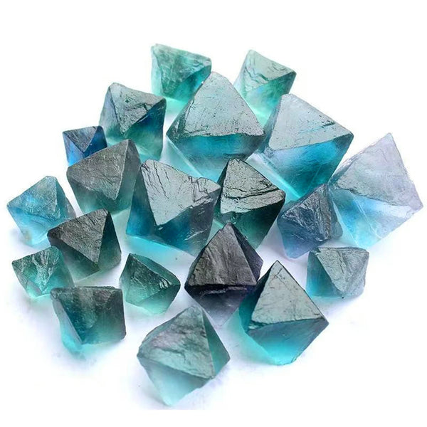 Rainbow Fluorite Octahedron Stones-ToShay.org