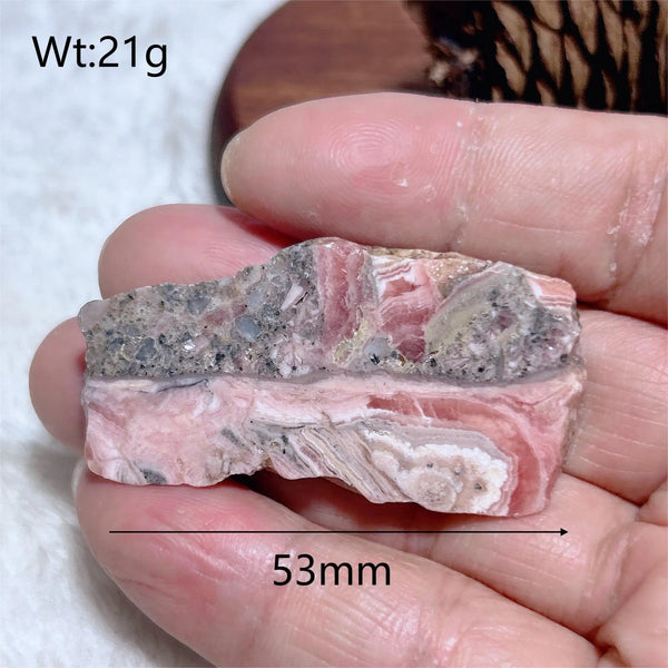 Pink Rhodochrosite Slice-ToShay.org