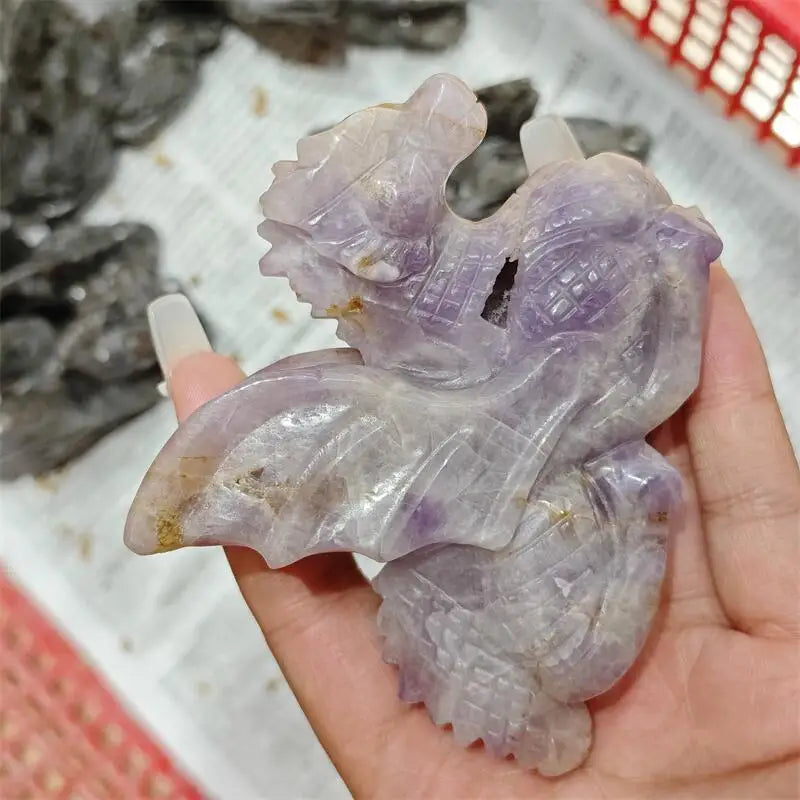 Purple Amethyst Flying Dragon-ToShay.org