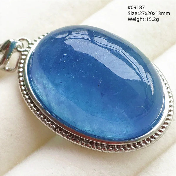 Blue Aquamarine Pendant-ToShay.org