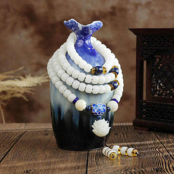 White Bodhi Root Beads-ToShay.org