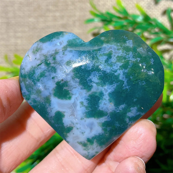 Green Moss Agate Heart-ToShay.org