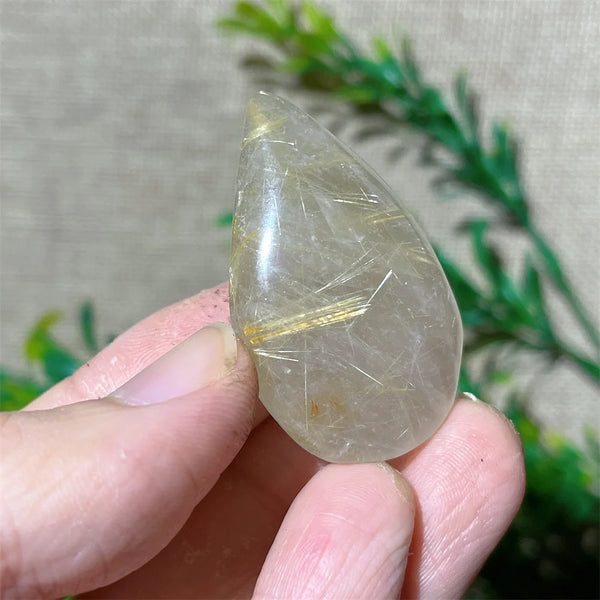 Gold Rutile Quartz Pendant-ToShay.org