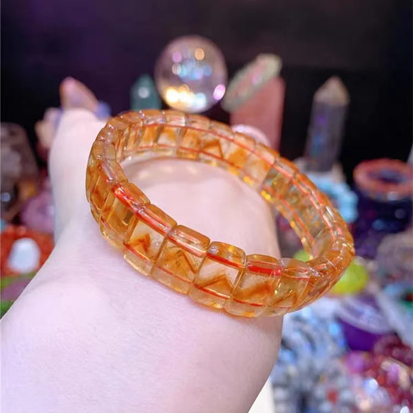 Yellow Citrine Quartz Bracelet-ToShay.org
