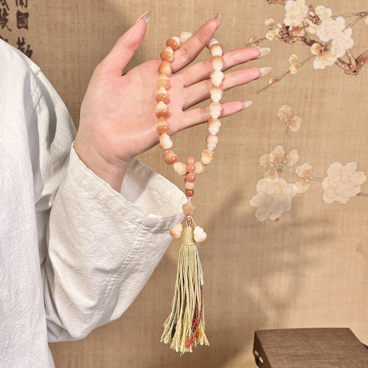 Mixed Bodhi Root Mala-ToShay.org