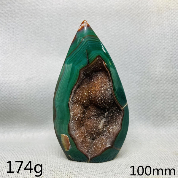 Green Cherry Blossom Agate Flame-ToShay.org