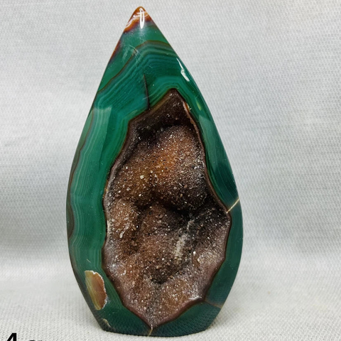 Green Cherry Blossom Agate Flame-ToShay.org