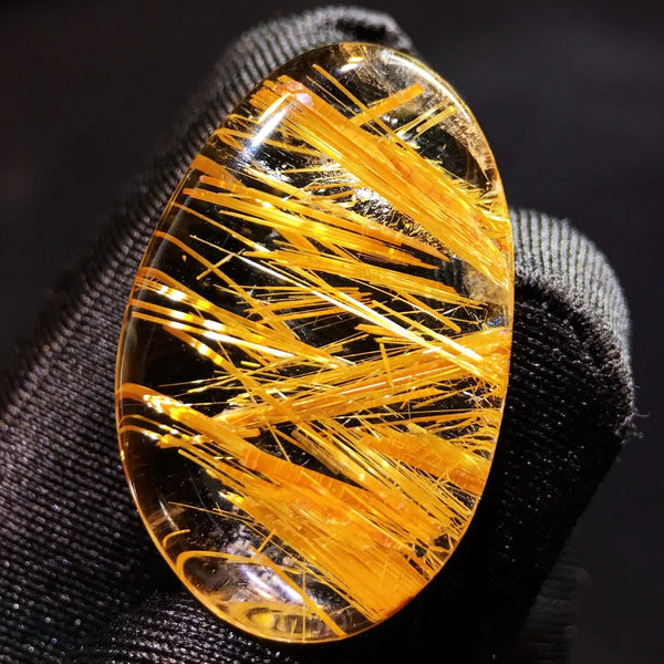 Gold Rutilated Quartz Pendant-ToShay.org