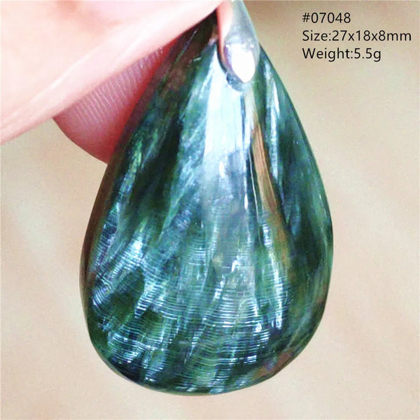 Green Seraphinite Pendant-ToShay.org