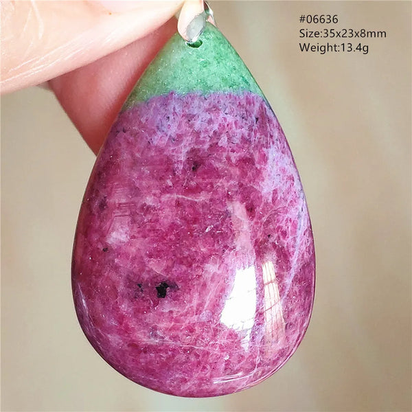 Red Ruby Zoisite Pendant-ToShay.org