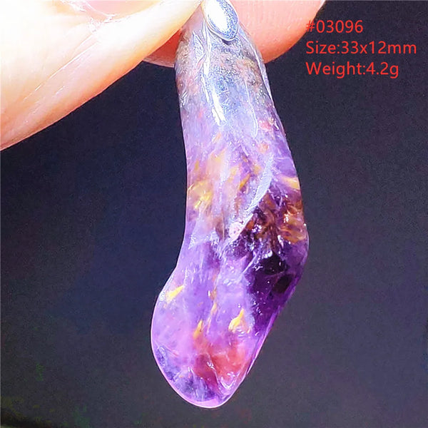 Purple Rutilated Auralite Pendant-ToShay.org