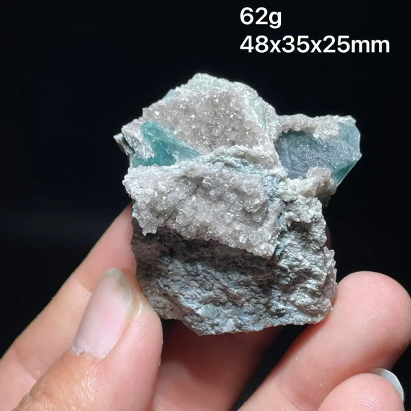 Blue Fluorite Cube Crystal-ToShay.org