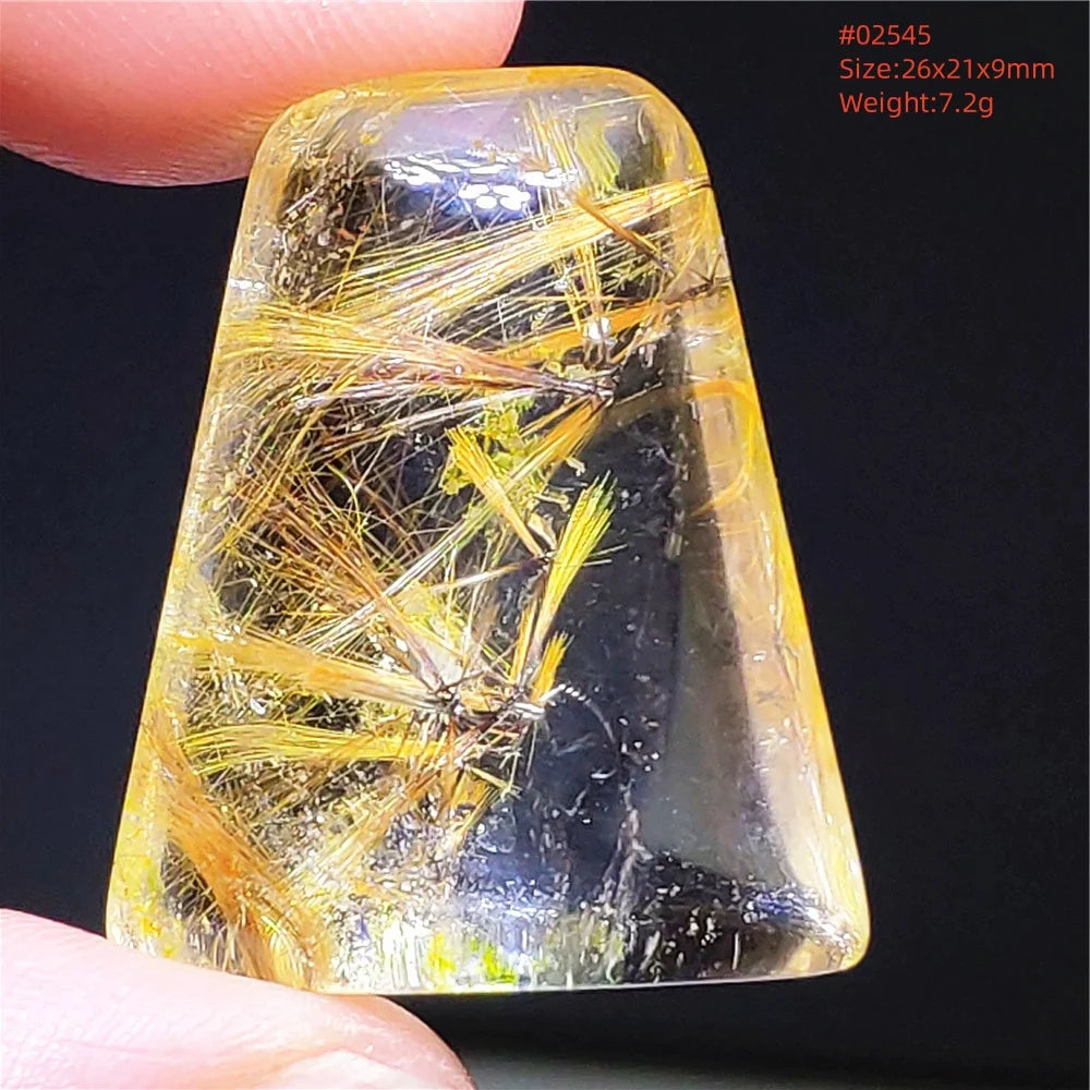 Gold Rutilated Quartz Pendant-ToShay.org