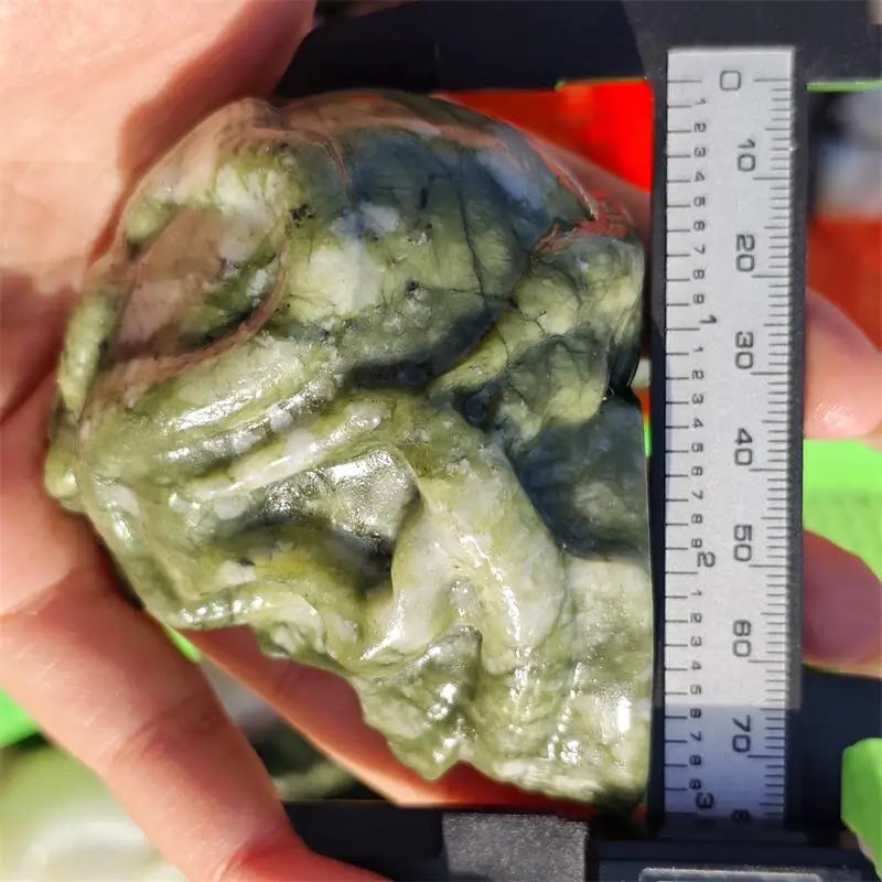 Green Ophiolite Snake Skull-ToShay.org
