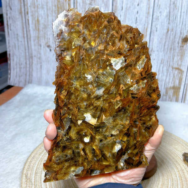 Gold Flash Phlogopite Mica Slab-ToShay.org