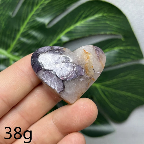 Purple Mica Crystal Heart-ToShay.org