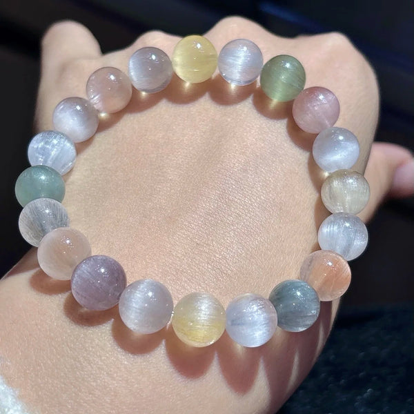 Rainbow Rutilated Quartz Bracelet-ToShay.org