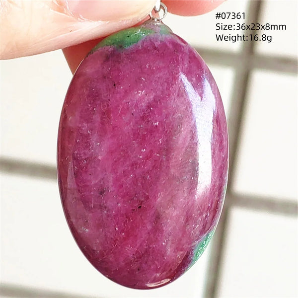 Red Ruby Zoisite Pendant-ToShay.org