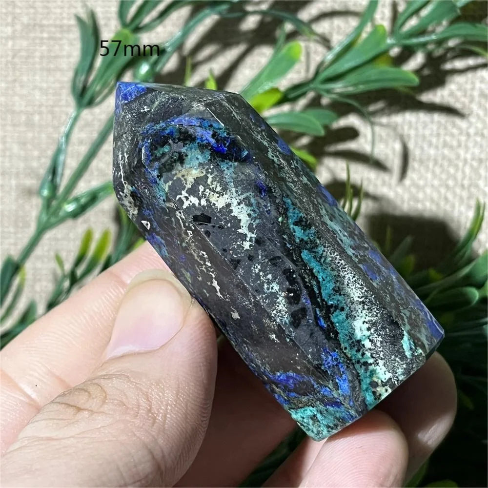 Blue Chrysocolla Point Wand-ToShay.org