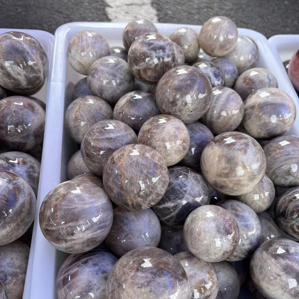 Blue Moonstone Quartz Ball-ToShay.org