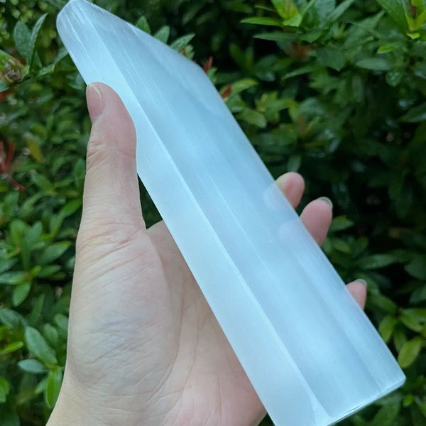 White Selenite Plate-ToShay.org