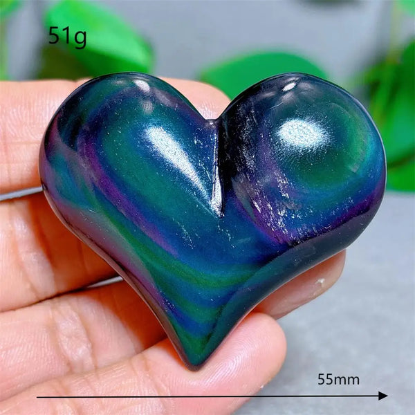 Rainbow Obsidian Heart-ToShay.org