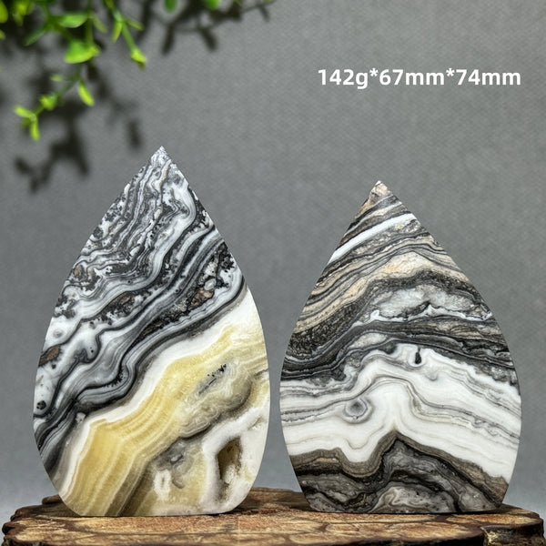 Grey Stripe Agate Torch-ToShay.org