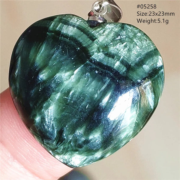 Green Seraphinite Pendant-ToShay.org