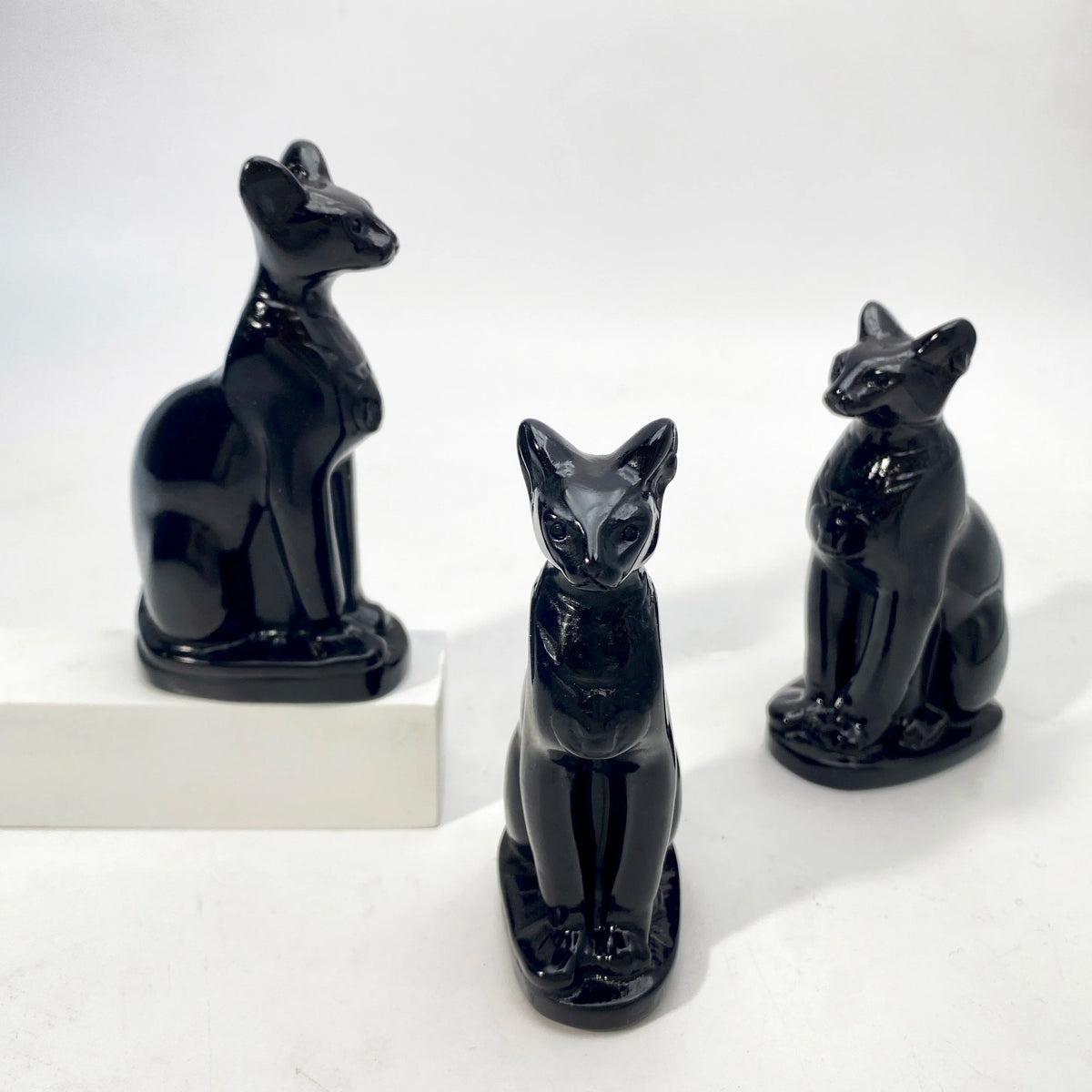 Black Obsidian Egyptian Cat-ToShay.org