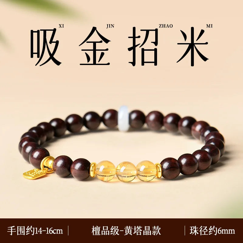 Red Sandalwood Jade Bracelet-ToShay.org