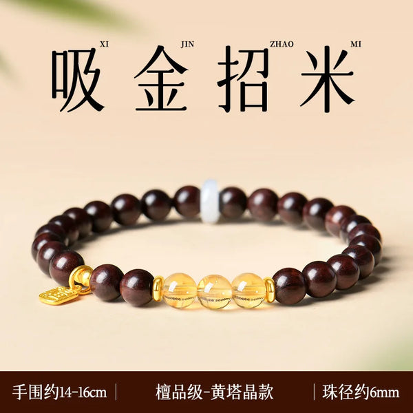 Red Sandalwood Jade Bracelet-ToShay.org