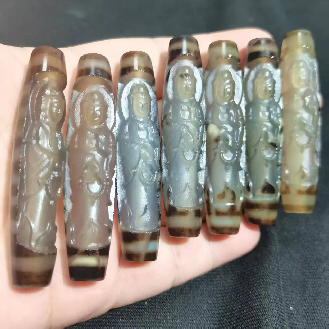 Mixed Agate Guanyin Pendant-ToShay.org
