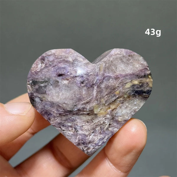 Purple Dragon Crystal Heart-ToShay.org