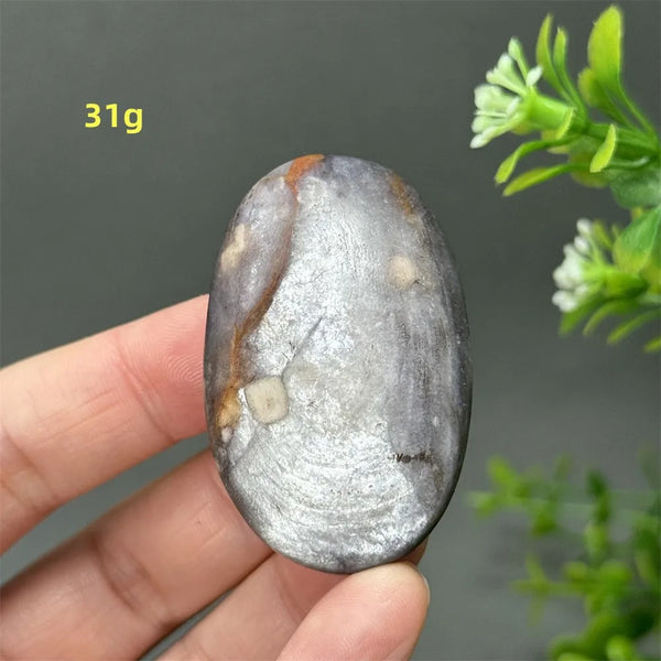 Purple Lepidolite Palm Stone-ToShay.org