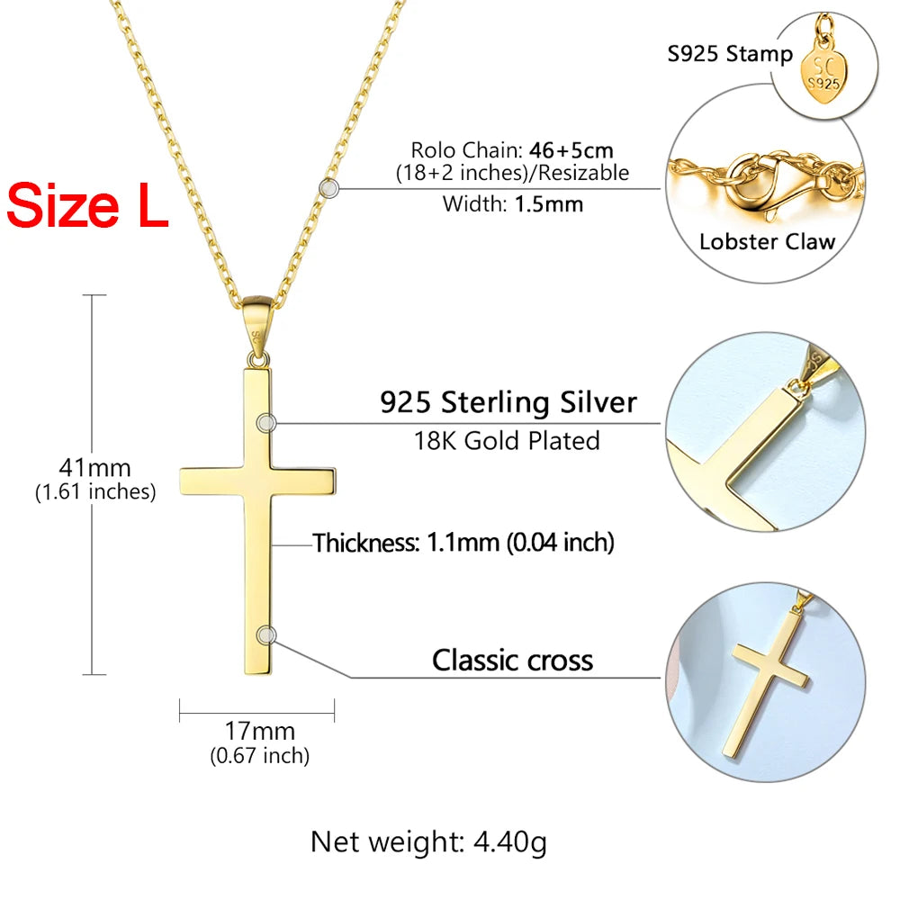 Gold Cross Pendant Necklaces-ToShay.org