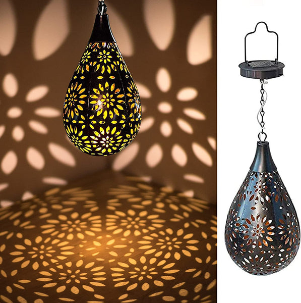 Moroccan Hanging Solar Lantern-ToShay.org