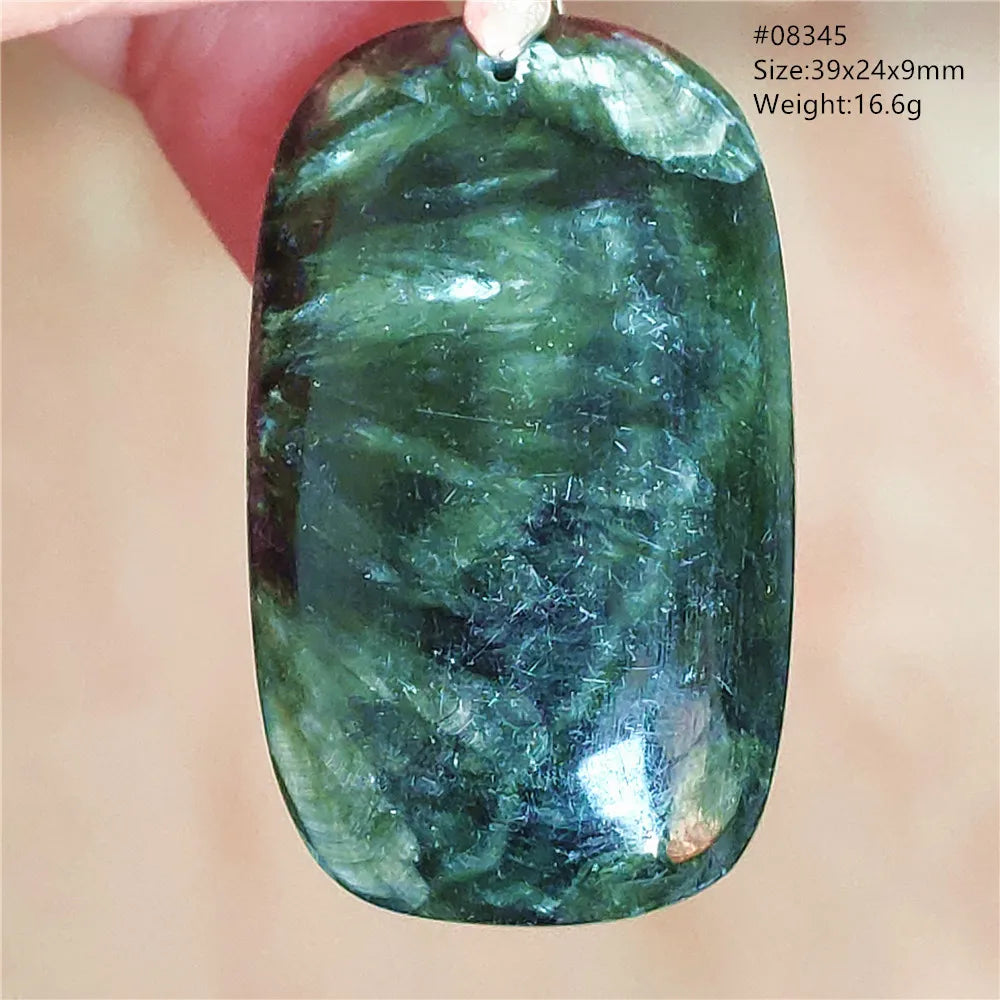Green Seraphinite Pendant-ToShay.org
