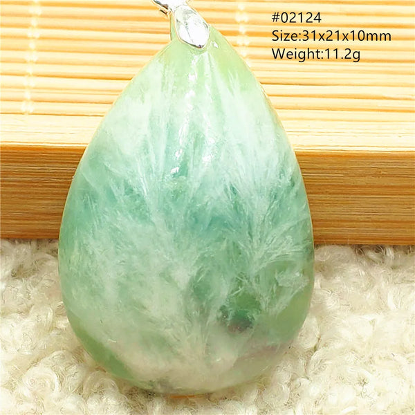 Green Blue Fluorite Pendant-ToShay.org