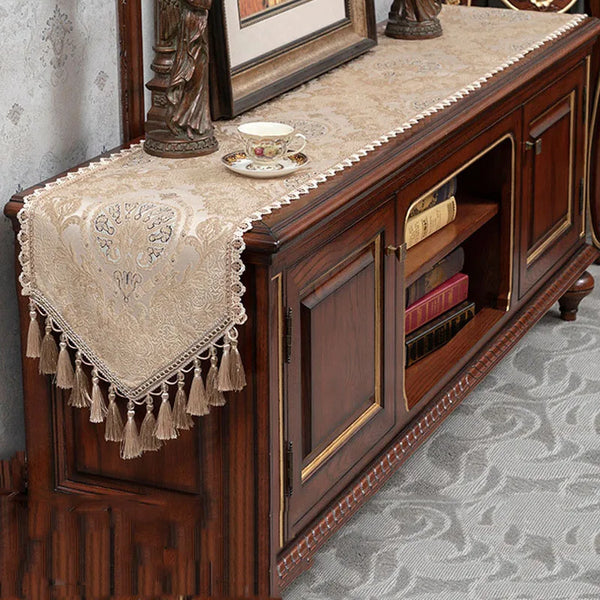 Jacquard Tassel Table Runners-ToShay.org