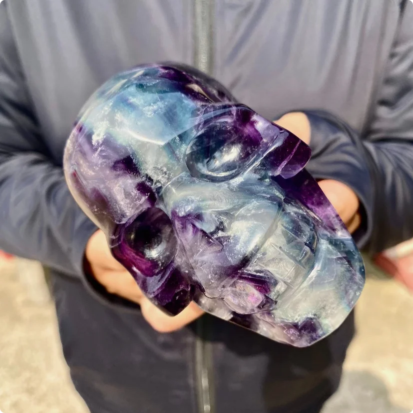 Purple Fluorite Skull-ToShay.org