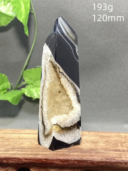 Black Striped Agate Tower-ToShay.org