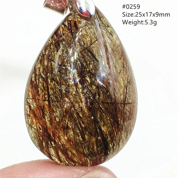 Green Black Rutilated Quartz-ToShay.org