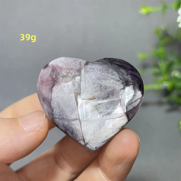 Purple Lithium Mica Heart-ToShay.org