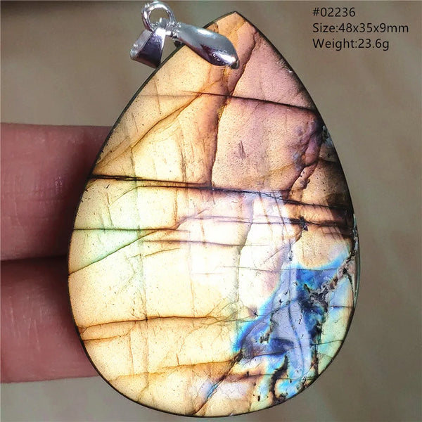 Blue Light Labradorite Pendant-ToShay.org