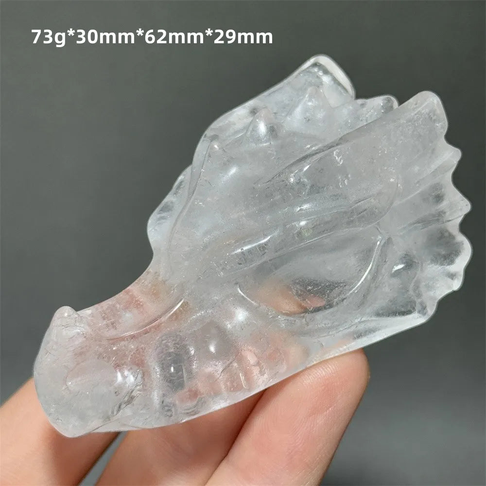Clear Crystal Dragon Head-ToShay.org